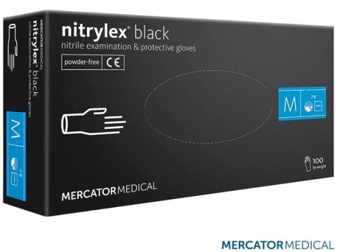 RĘKAWICE NITRYLOWE nitrylex black MERCATOR