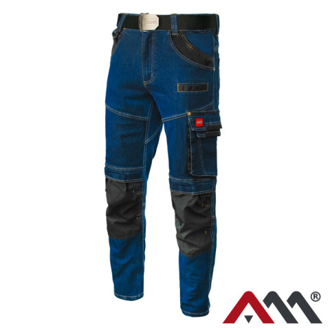 SPODNIE ROBOCZE DO PASA JEANS STRETCH Blue